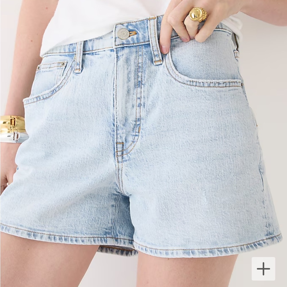 J. Crew high rise denim shorts NWT